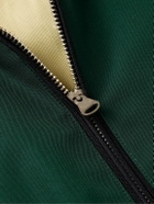 Visvim - Cropped Embroidered Wool and Silk-Blend Twill Bomber Jacket - Green
