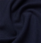 Belstaff - Kerrigan Slim-Fit Quilted Shell-Trimmed Virgin Wool Sweater - Blue