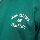 New Balance Men's Athletics Varsity Graphic Mock Longsleeve in Nightwatch Green