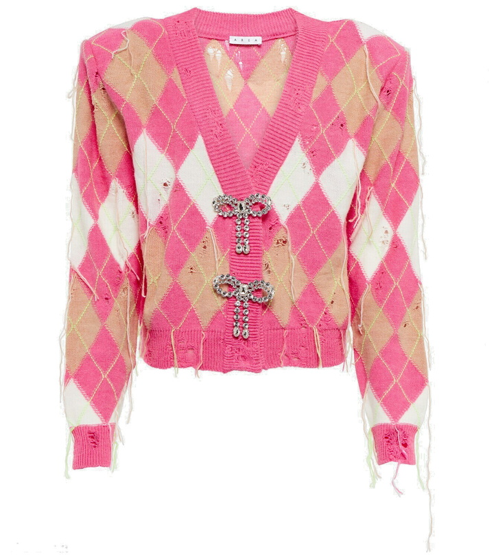Photo: Area - Crystal-embellished cardigan