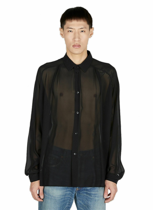 Photo: Saint Laurent - Sheer Shirt in Black