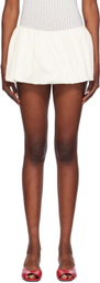 Miaou White Grace Miniskirt