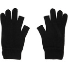 Rick Owens Black Tower Touchscreen Gloves