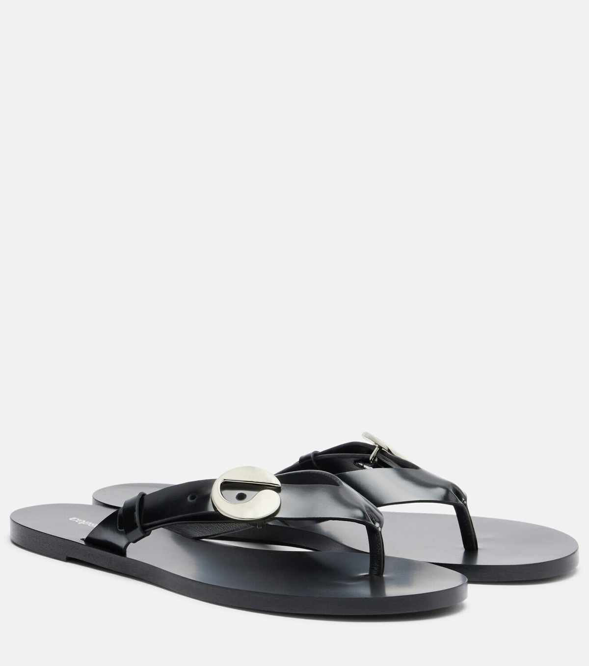 Coperni Logo leather thong sandals