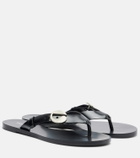 Coperni Logo leather thong sandals