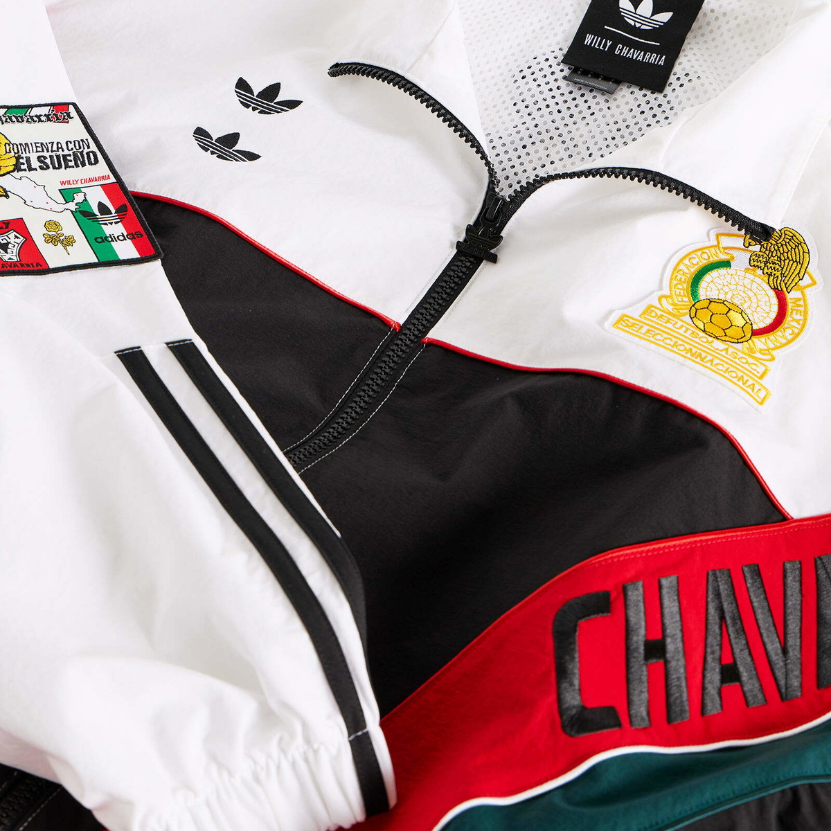Adidas x Willy Chavarria Woven Tracktop in White/Black