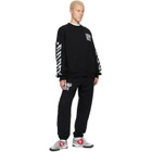 Off-White Black Motion Arrow Cuffed Sweatpants