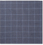 Oliver Spencer - Checked Cotton Pocket Square - Blue