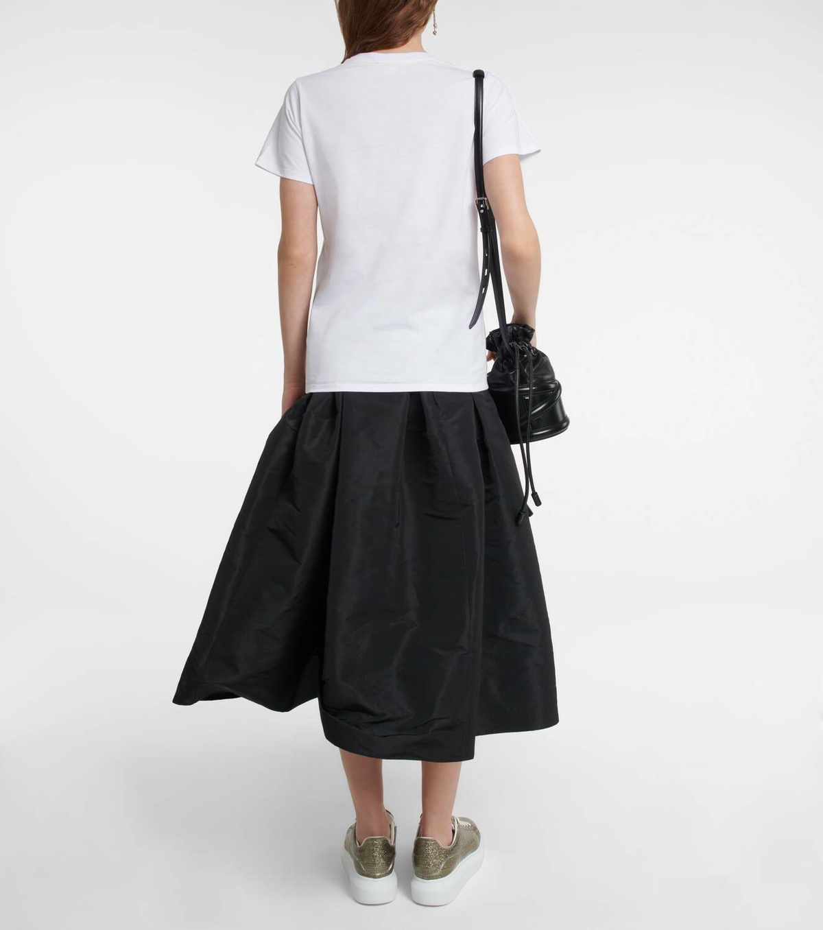 Alexander McQueen Printed cotton jersey T-shirt