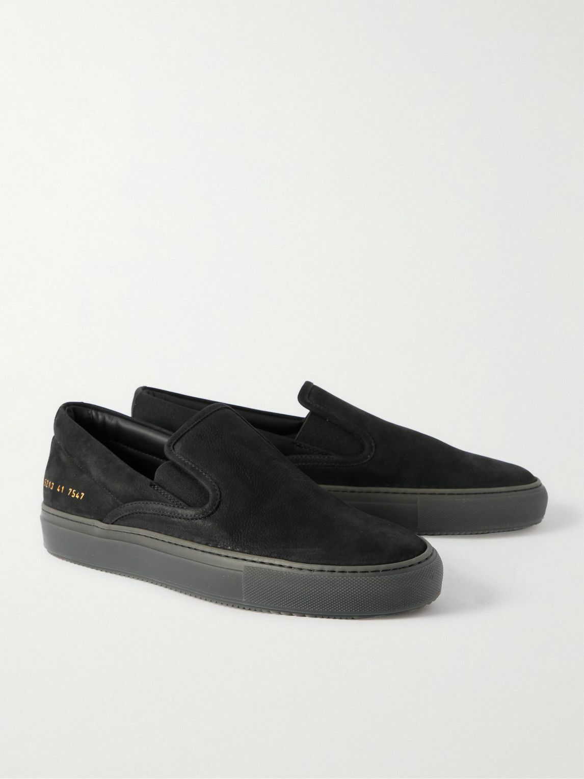 Common Projects - Suede Slip-On Sneakers - Black Common Projects display picture 1