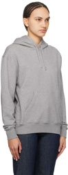 AMI Paris Gray Ami de Cœur Hoodie