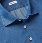 Kiton - Cotton-Chambray Shirt - Blue