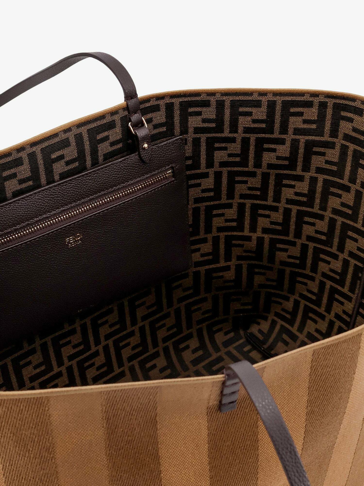 Fendi Roll Large Brown Womens Shoulder Bag