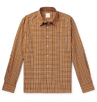 Sandro - Checked Cotton-Poplin Shirt - Beige