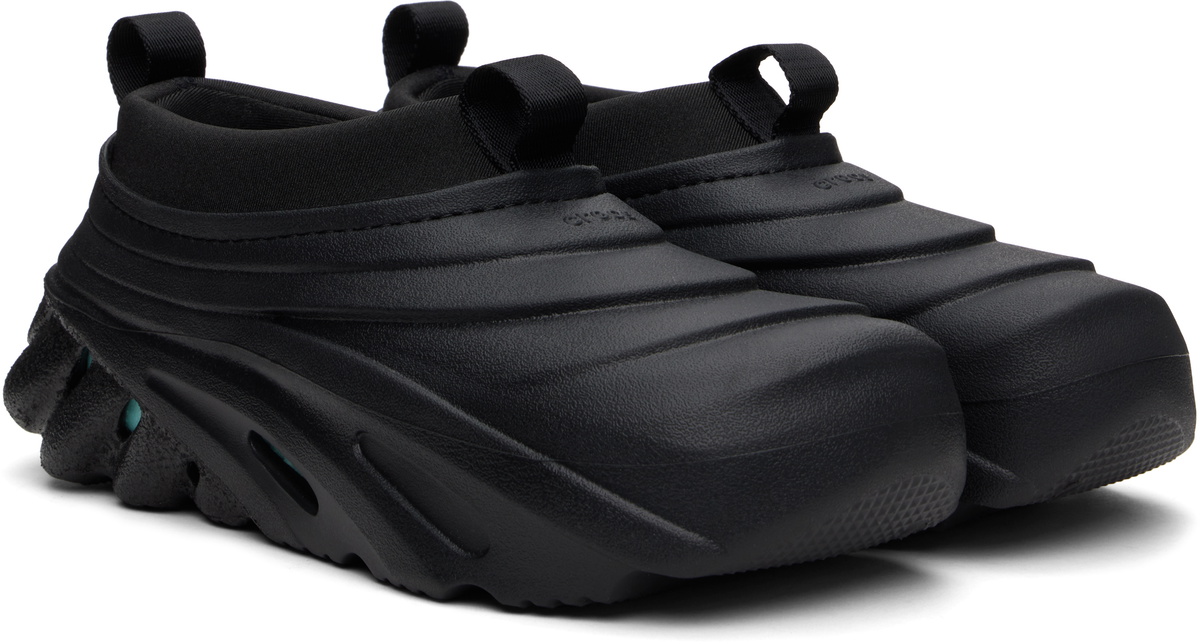 Crocs Black Echo Storm Heel Dip Loafers