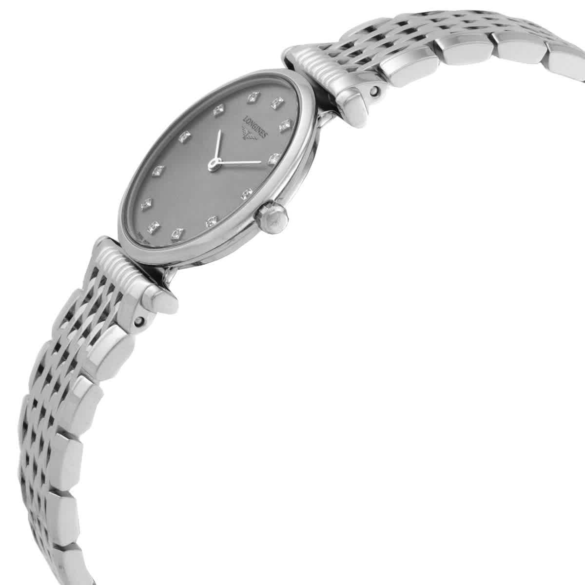 Longines La Grande Classique Quartz Diamond Silver Dial 