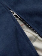 Loro Piana - Wool-blend Trimmed Suede Vest - Blue