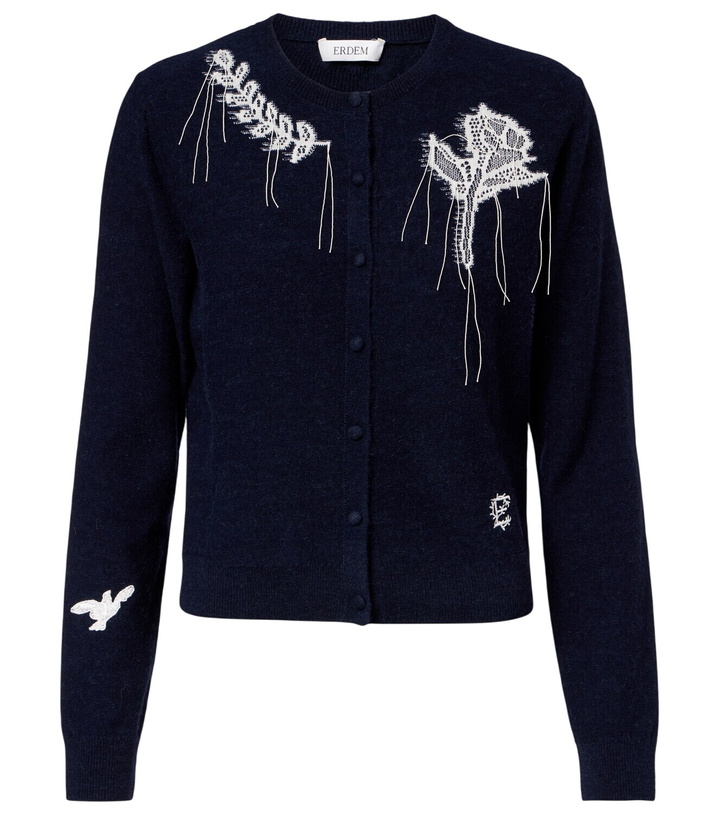 Photo: Erdem Embroidered cardigan