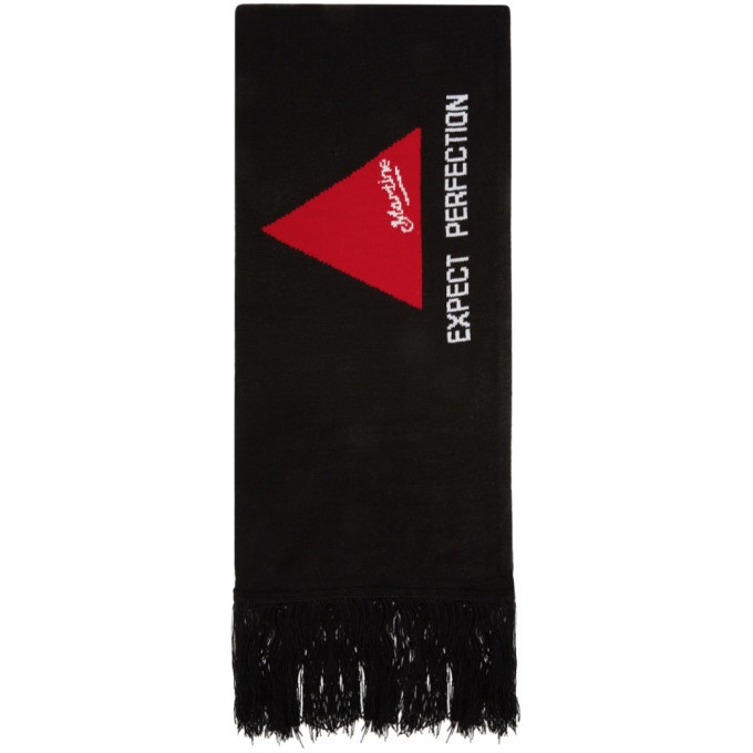 Photo: Martine Rose SSENSE Exclusive Green and Black Football Scarf