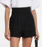Alaïa High-rise cotton shorts