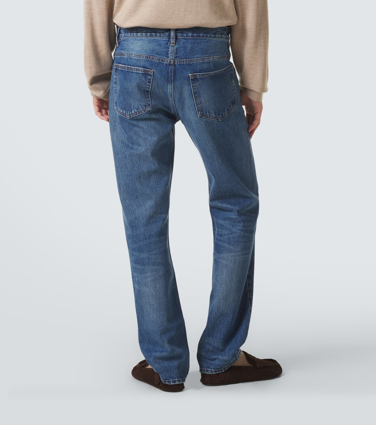 Frame Mid-rise straight jeans