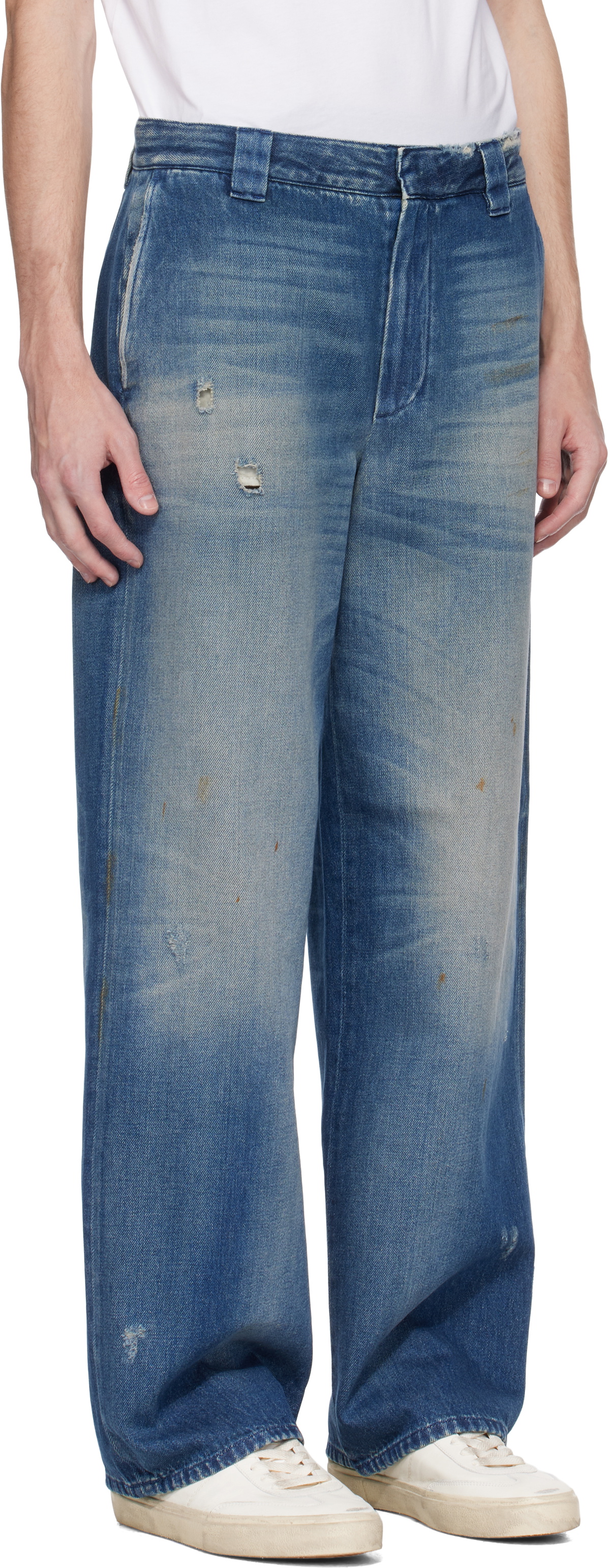 Golden Goose Blue Distressed Jeans