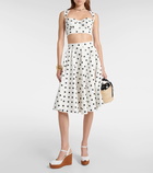 Dolce&Gabbana Cotton-blend midi skirt