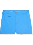 Incotex - Slim-Fit Mid-Length Swim Shorts - Blue