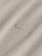 Nike Training - Primary Logo-Embroidered Cotton-Blend Dri-FIT T-Shirt - Neutrals