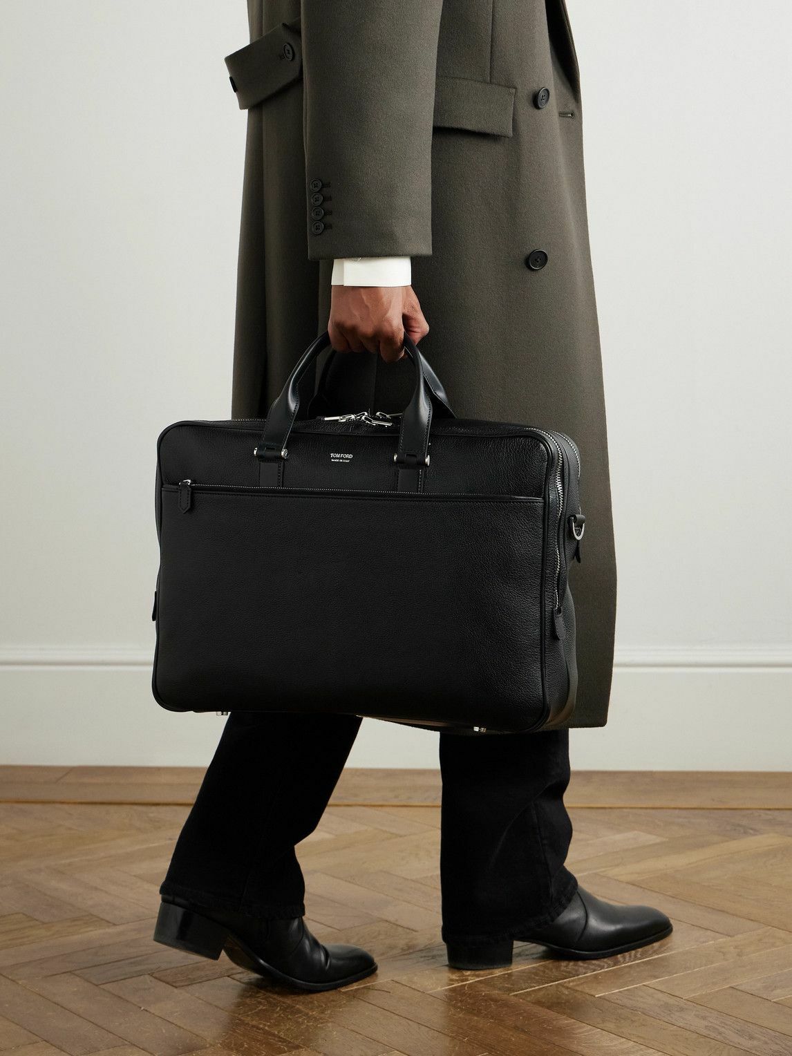 TOM FORD - Full-Grain Leather Briefcase