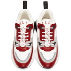 Stella McCartney White and Red Eclypse Sneakers
