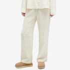 DONNI. Women's Bubble Crop Simple Pant in Creme