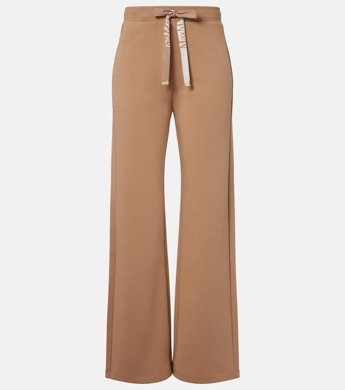 'S Max Mara Cotton-blend jersey wide-leg sweatpants