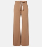 'S Max Mara Cotton-blend jersey wide-leg sweatpants