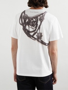 Alexander McQueen - Slim-Fit Printed Cotton-Jersey T-Shirt - White