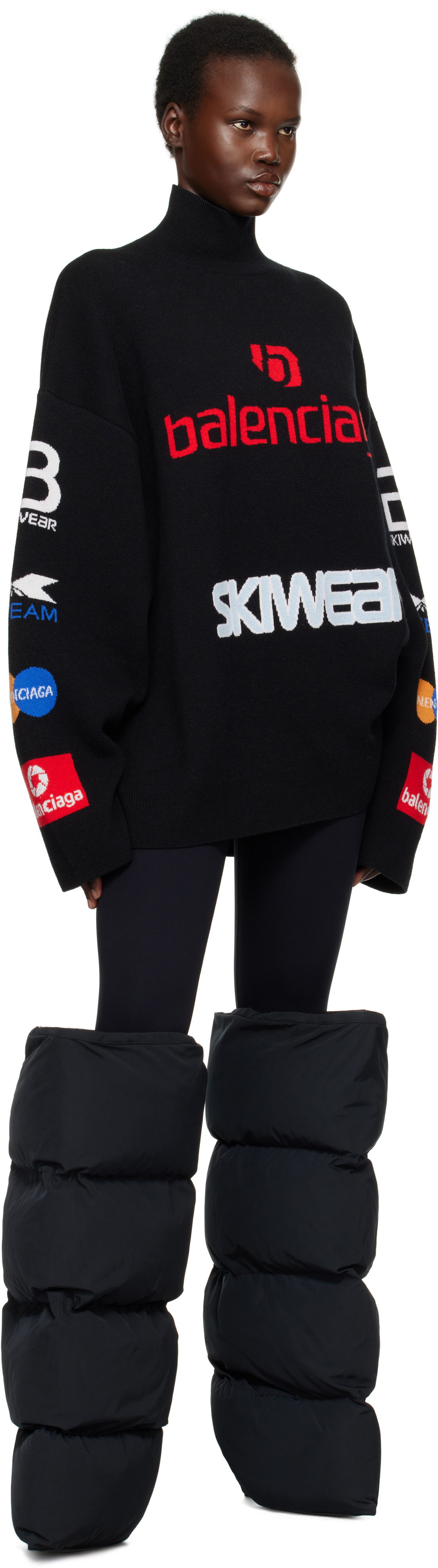 Balenciaga Black Ski Long Sleeve Turtleneck