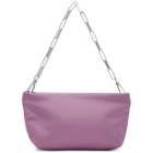 The Attico Purple Mini Satin Wynona Clutch Bag