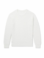 Anderson & Sheppard - Ribbed Cotton Sweater - White