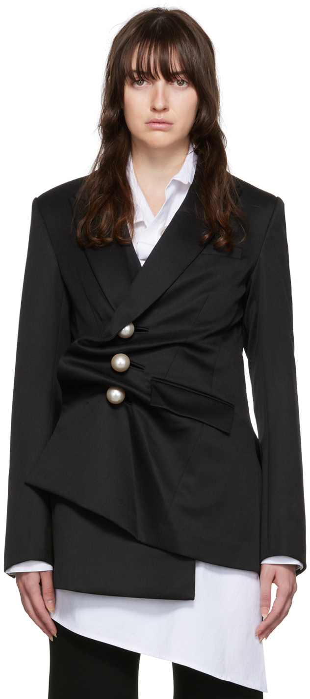 Venus asymmetrical button clearance jacket