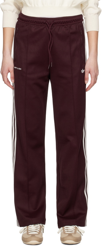 Photo: Sporty & Rich Burgundy adidas Originals Edition Track Pants