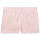 Entireworld - Slim-Fit Organic Cotton-Jersey Boxer Shorts - Pink