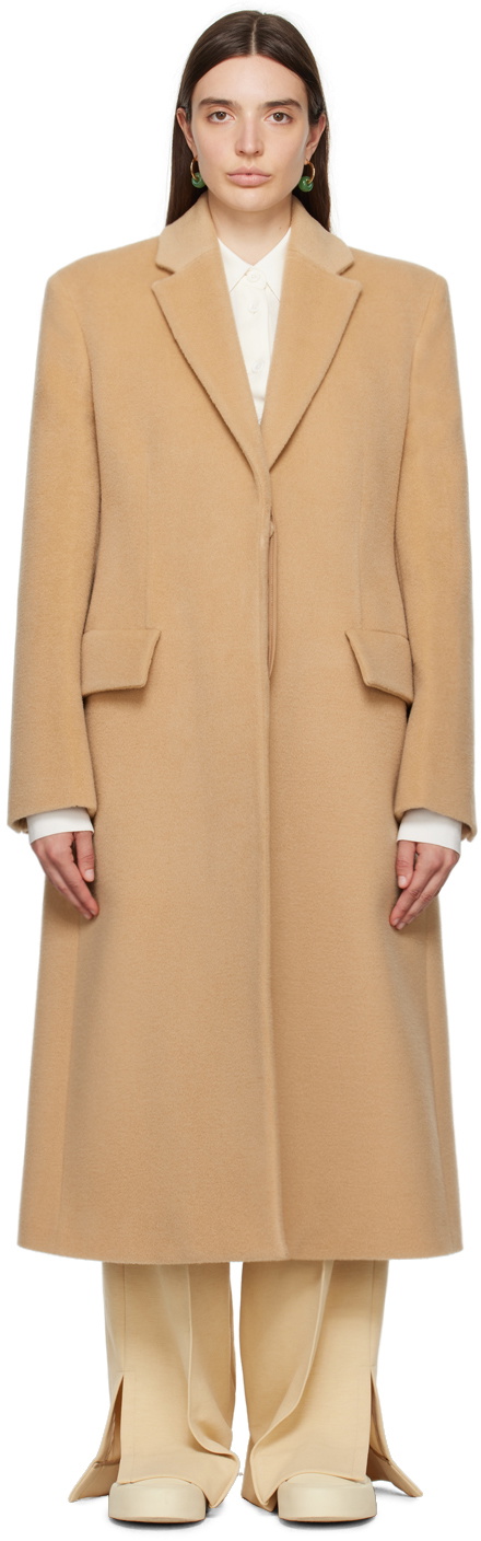 Jil Sander Tan Vented Coat Jil Sander