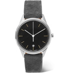 Uniform Wares - C36 Stainless Steel And Suede Watch - Men - Gray