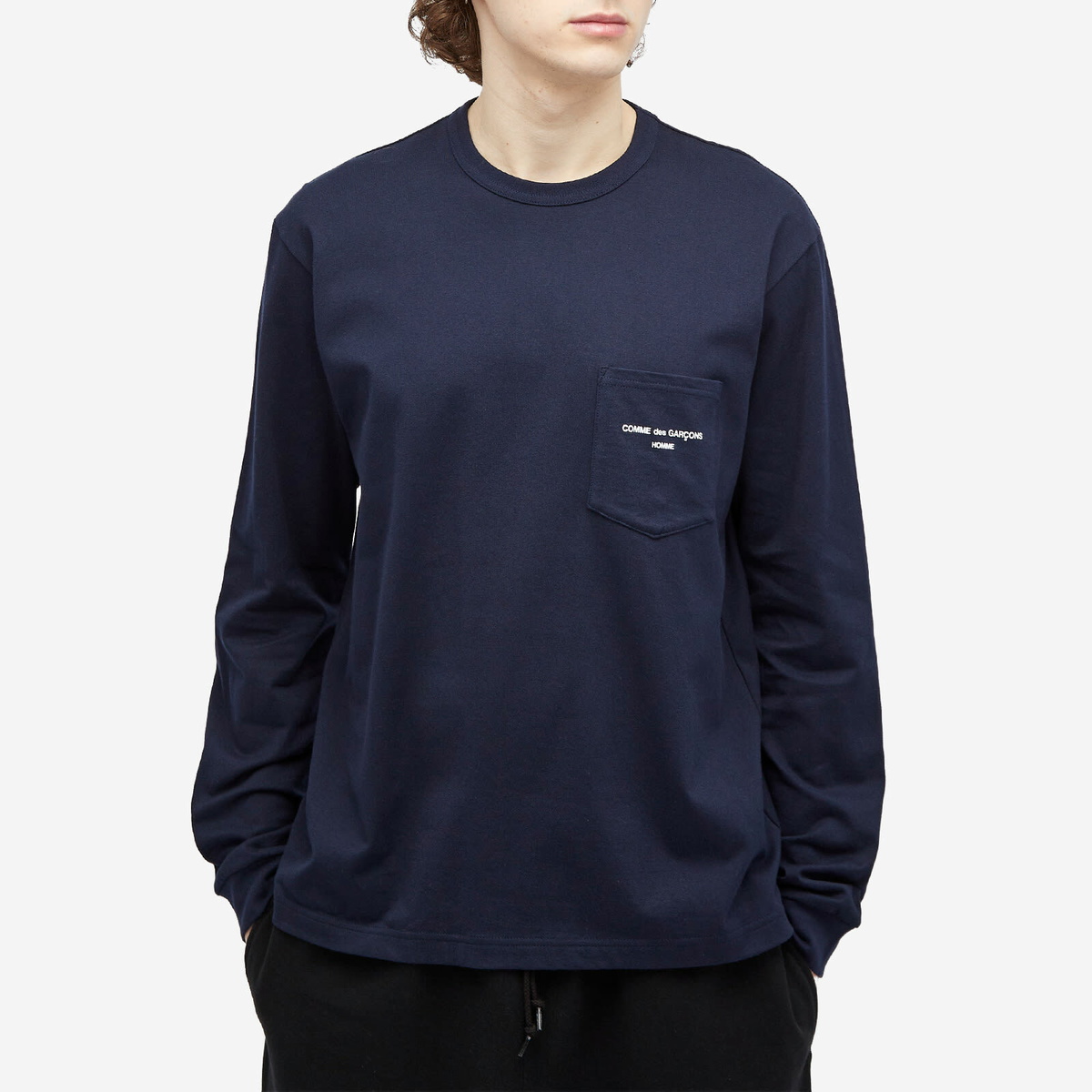 Comme des Garçons Homme Men's Pocket Logo Long Sleeve T