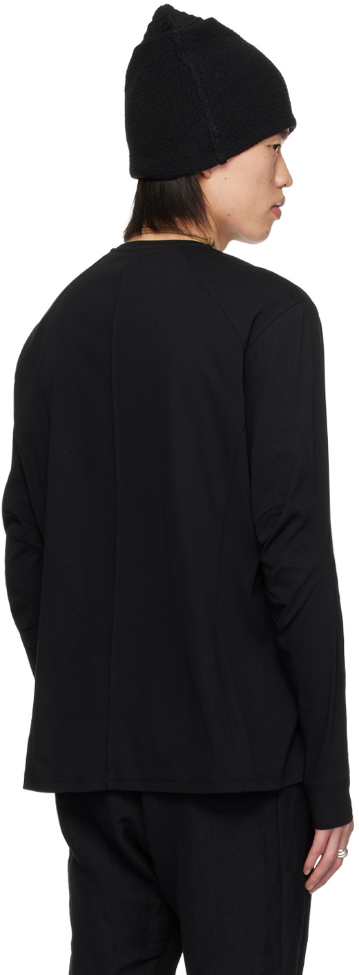 DEVOA Black Crewneck Long Sleeve T-Shirt DEVOA