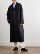 Nili Lotan - Drinela Oversized Wool-Blend Felt Overcoat - Blue