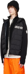Moncler Grenoble Black Hooded Down Jacket