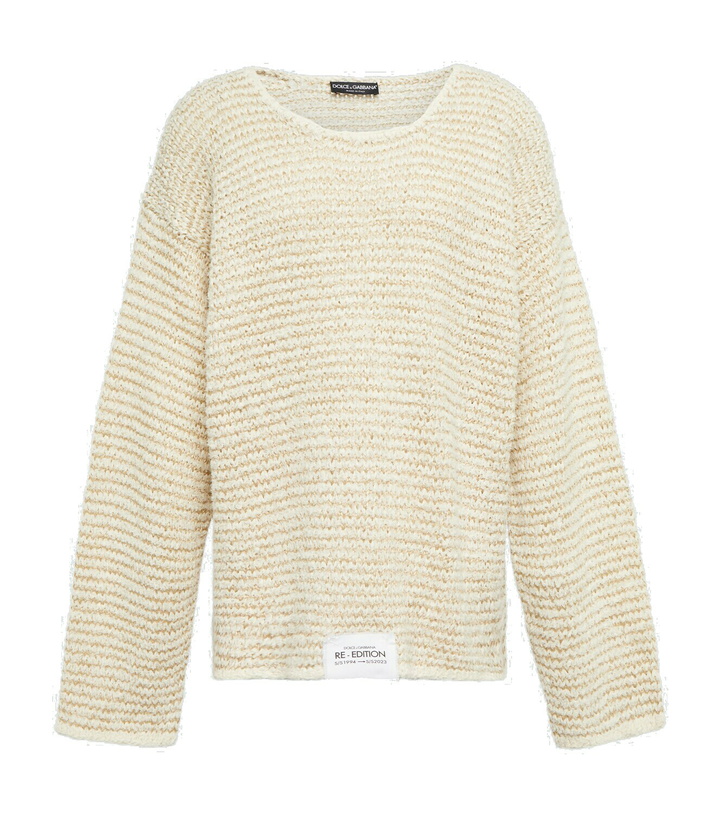 Photo: Dolce&Gabbana - Re-Edition cotton and linen sweater