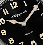 MONTBLANC - 1858 Geosphere Limited Edition Automatic 40mm Stainless Steel and Nubuck Watch, Ref. No. 119907 - Black