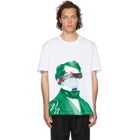 Valentino White Undercover Edition V Face UFO Print T-Shirt